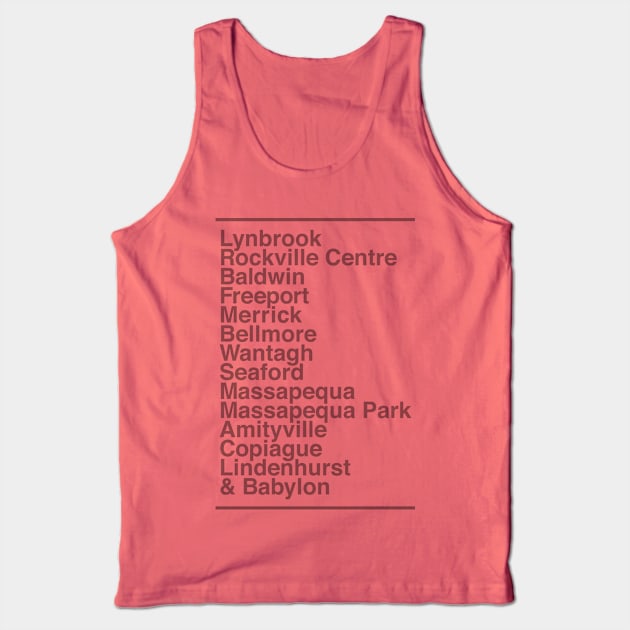 LIRR Babylon Line Tank Top by HighAndMighty